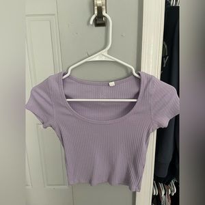 Pacsun XS purple crop tee